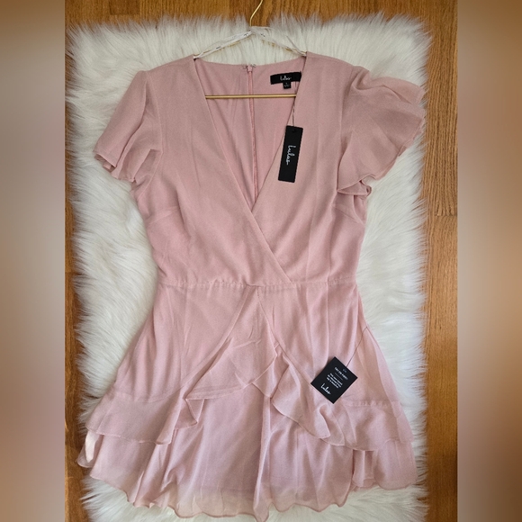 Lulus Pink Ruffle Dress - Picture 2 of 3